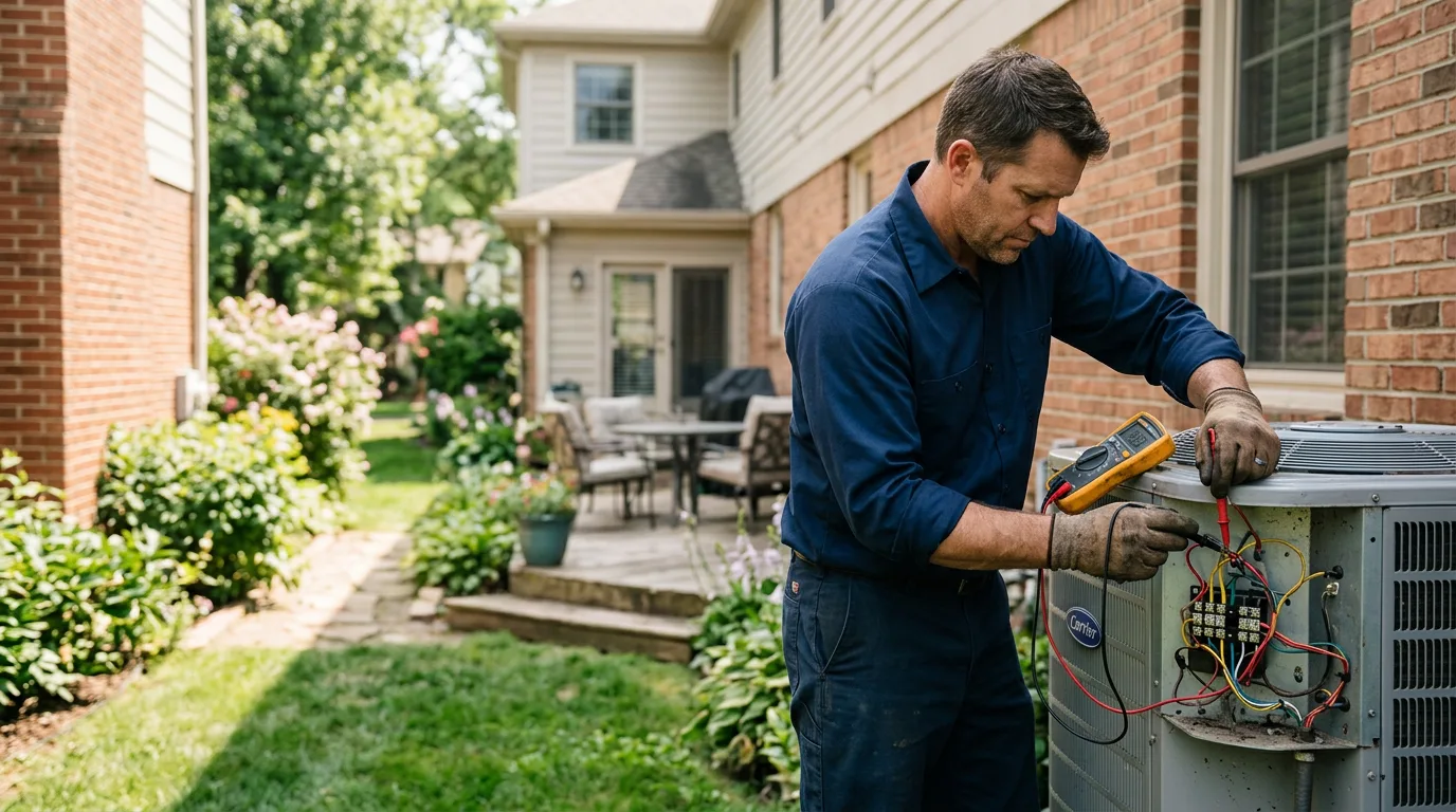 HVAC technician working near Lakewood, WI